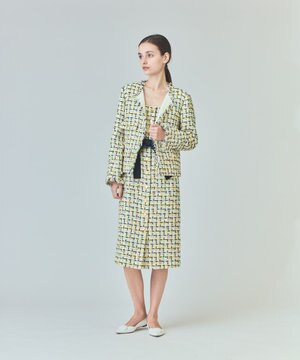  チュールヤーンツイードジャケット