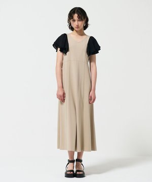  フリルスリーブカットワンピース