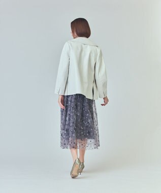 GRACE CONTINENTAL ラムレザーＰコート キナリ