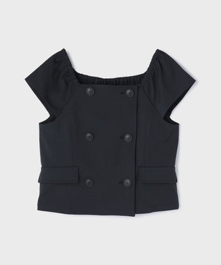 GRACE CONTINENTAL コンパクトジャケットトップ ブラック