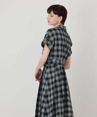 GRACE CONTINENTAL ラップフレアワンピース ブラック