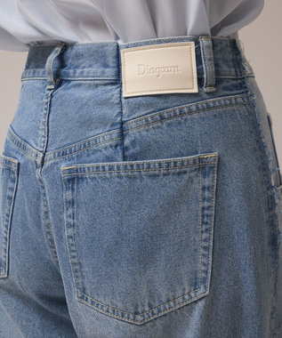 GRACE CONTINENTAL リメイクストレートデニムパンツ ブルー