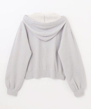 GRACE CONTINENTAL ラメニットパーカー ホワイト