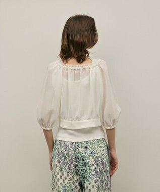 GRACE CONTINENTAL カラミ2wayジャケット ホワイト