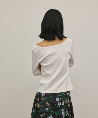 GRACE CONTINENTAL テレコカットトップ ホワイト