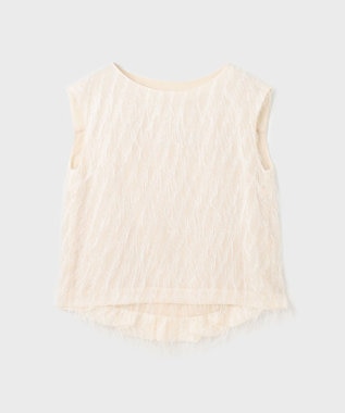 GRACE CONTINENTAL フリンジギャザートップ キナリ