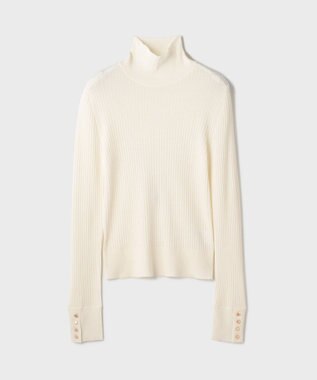 GRACE CONTINENTAL ウールハイゲージニットトップ ホワイト