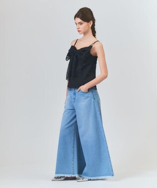 GRACE CONTINENTAL ドットボウタイキャミ ブラック