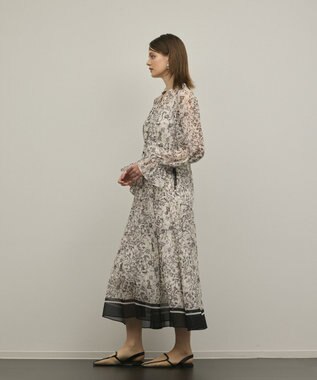 GRACE CONTINENTAL ドロストティアードフレアワンピース キナリ