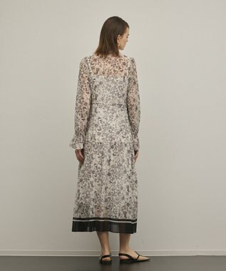 GRACE CONTINENTAL ドロストティアードフレアワンピース キナリ