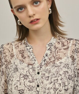 GRACE CONTINENTAL ドロストティアードフレアワンピース キナリ