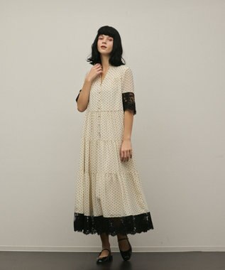 GRACE CONTINENTAL カフタンシフォンワンピース