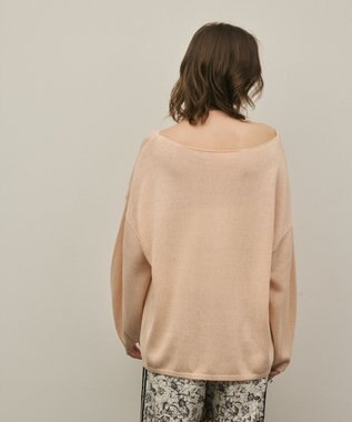 GRACE CONTINENTAL ルーズニットトップ ピンク