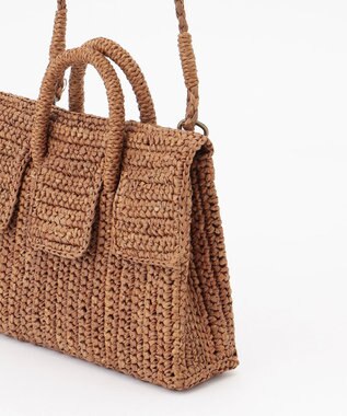 GRACE CONTINENTAL MAISON N.H Paris ミニショルダーポーチ ブラウン