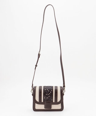 GRACE CONTINENTAL Cutwork mini Bag ダークブラウン