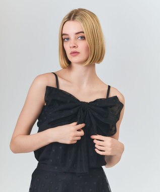 GRACE CONTINENTAL / グレースコンチネンタル ドットボウタイキャミ ドットボウタイキャミ / GRACE CONTINENTAL | GRACE CONTINENTAL