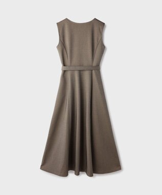 GRACE CONTINENTAL フレア切替カットワンピース ベージュ