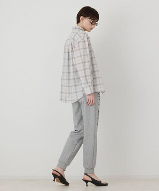 GRACE CONTINENTAL ロゴプリントスウェットパンツ グレー