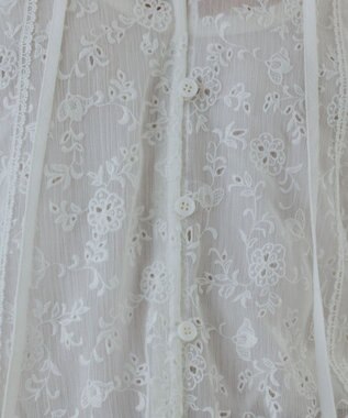 GRACE CONTINENTAL ヨウリュウembカフタンブラウス ホワイト