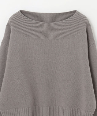 GRACE CONTINENTAL ウールルーズニットトップ グレー