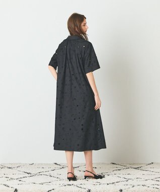 GRACE CONTINENTAL スターカットワークドレス ブラック