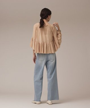 GRACE CONTINENTAL バルーンカフタントップ ベージュ