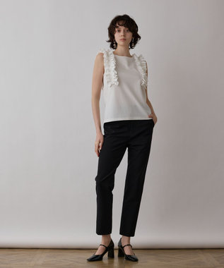 GRACE CONTINENTAL フリルカットトップ ホワイト