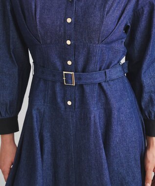 グレースコンチネンタル ダイアグラム ボリュームフレアシャツワンピース S