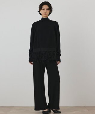 GRACE CONTINENTAL バイアスパンツ ブラック