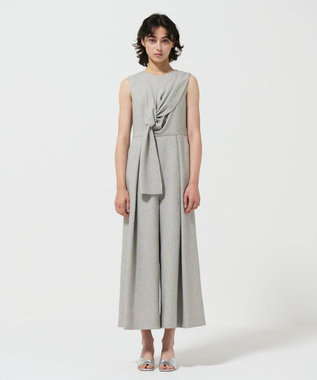 GRACE CONTINENTAL リボンサロペット グレー