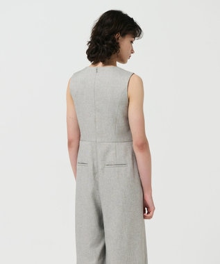 GRACE CONTINENTAL リボンサロペット グレー