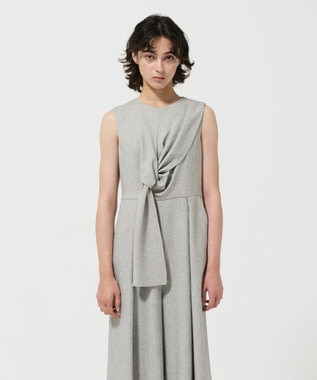 GRACE CONTINENTAL リボンサロペット グレー