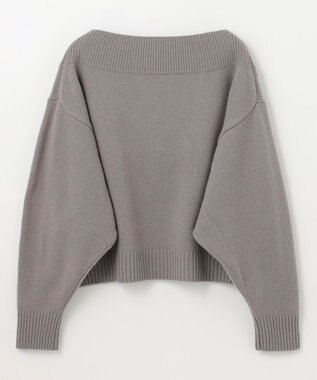 GRACE CONTINENTAL ウールルーズニットトップ グレー
