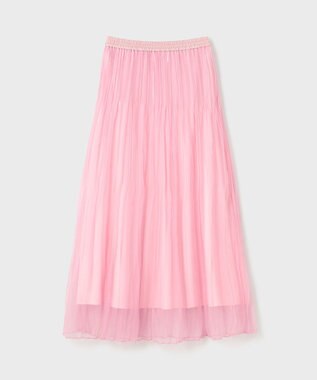 GRACE CONTINENTAL オーガンスパンコールスカート ピンク