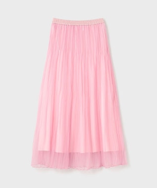 GRACE CONTINENTAL オーガンスパンコールスカート ピンク