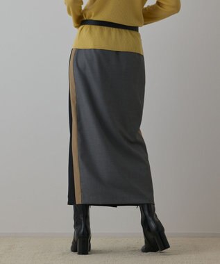 GRACE CONTINENTAL タックタイトスカート ブラック