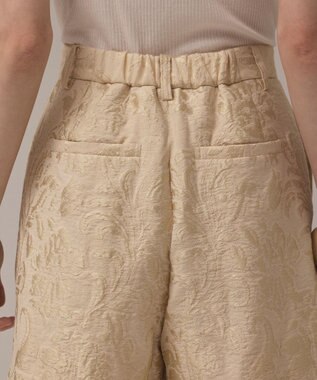 GRACE CONTINENTAL リーフジャガードショートパンツ ベージュ