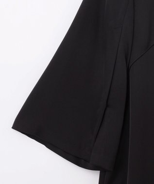 GRACE CONTINENTAL サテンオールインワン ブラック