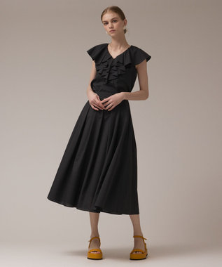 GRACE CONTINENTAL フレアタックスカート ブラック