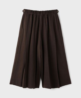 GRACE CONTINENTAL プリーツキュロットパンツ ブラウン