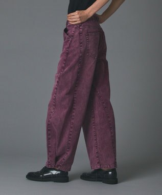 GRACE CONTINENTAL ラップ2wayデニムパンツ ボルドー