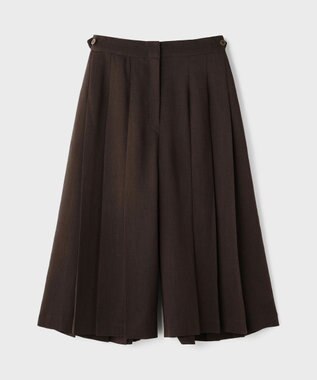 GRACE CONTINENTAL プリーツキュロットパンツ ブラウン