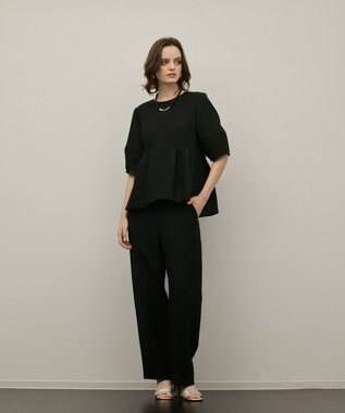 GRACE CONTINENTAL オーガンジージャガードトップ