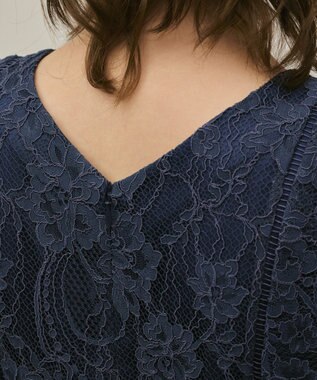 GRACE CONTINENTAL コードレースサロペット ブルー