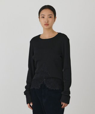 GRACE CONTINENTAL レースヘムカットトップ