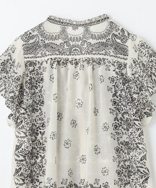 GRACE CONTINENTAL バンダナフレアスリーブブラウス ブラック