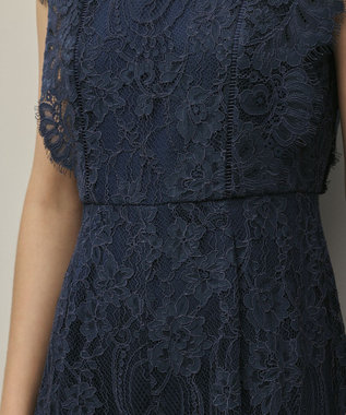 GRACE CONTINENTAL コードレースサロペット ブルー