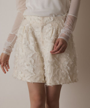 GRACE CONTINENTAL カットジャガードショートパンツ キナリ