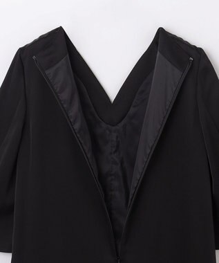 GRACE CONTINENTAL サテンオールインワン ブラック