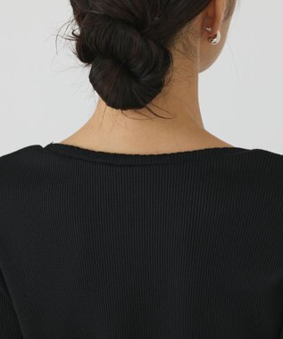 GRACE CONTINENTAL レースヘムカットトップ ブラック